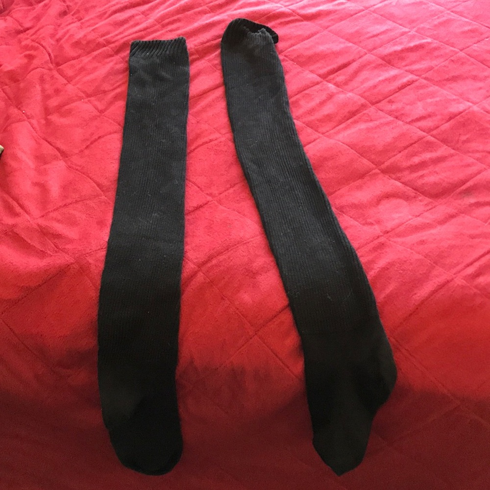 American apparel thigh high socks
